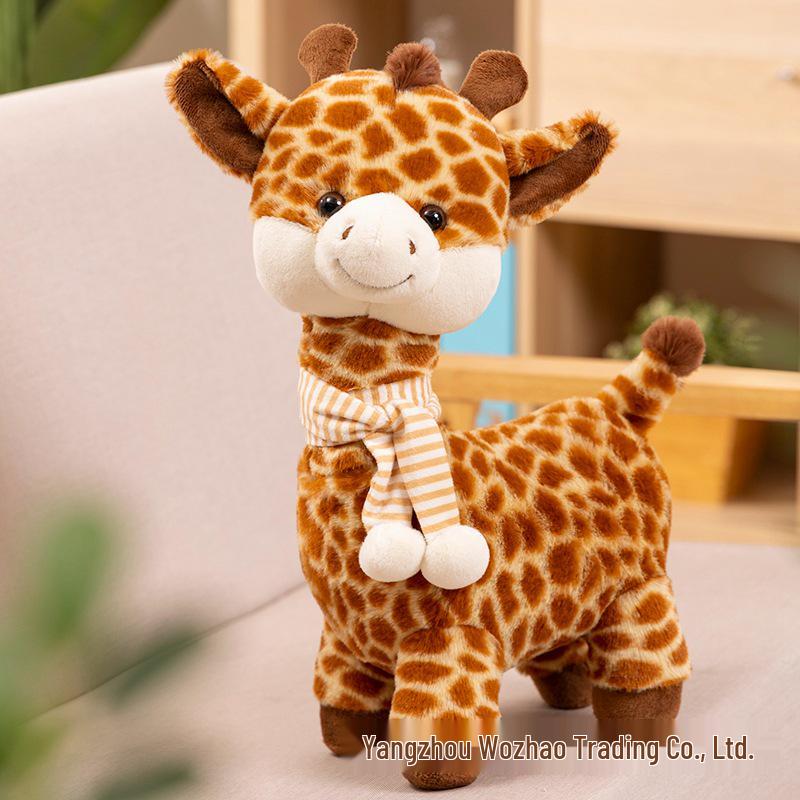 

Трансграничная плюшевая игрушка Жираф: Милая мягкая подушка в виде животного из зоопарка для детей 30cm (0.175kg)