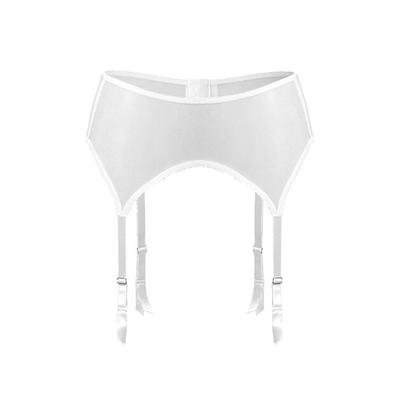 Love and Hate Luna White Garter Belt