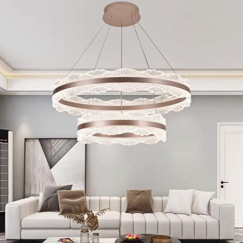 Nordic Modern 2-Ring LED Chandelier