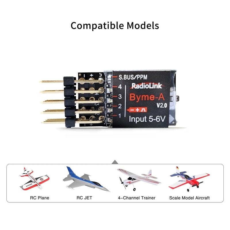 Radiolink Byme-A Byme-D Fixed Wing Flight Controller Gyroscope Self-stabilization Balance for 3D Fixed Wing 4CH Trainer
