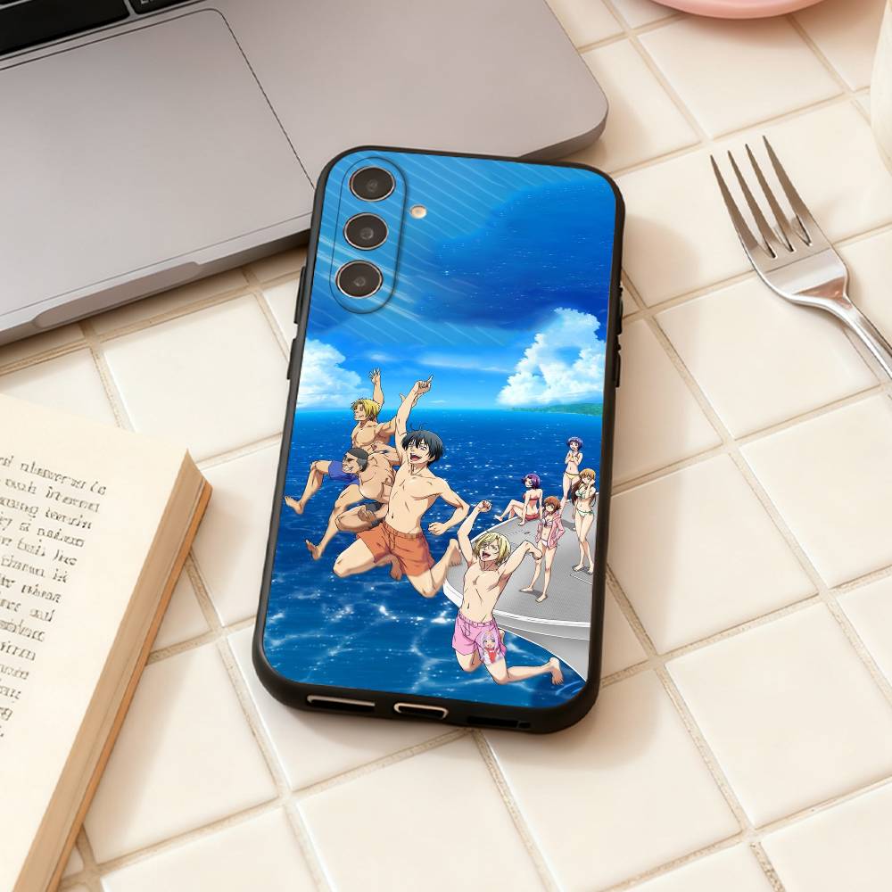 

Grand B-Blue Dreaming Anime phone Case For Samsung Galaxy A73,A72,A71,A70,A53,A52,A51,Others Soft Black Shell Samsung a32 5g