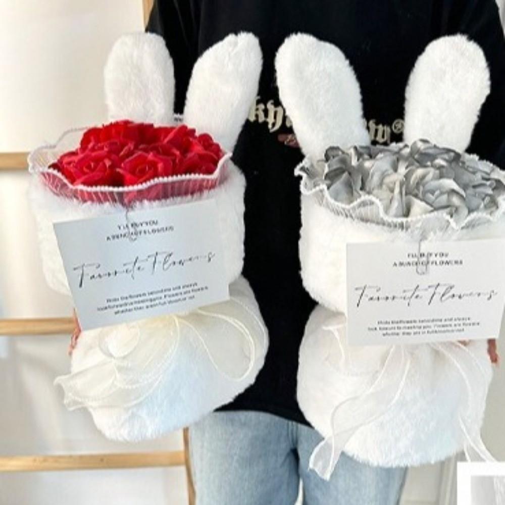 Artificial Rose Flower Bouquet Cute Fake Flower Birthday Gift Soap Flower Gift Baby Shower