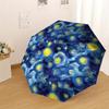 1pc Night Sky Stars Pattern Umbrella Design Automatic Opening and Closing Umbrella, High-quality Travel Umbrella, Lightweight and Portable, -1002131
