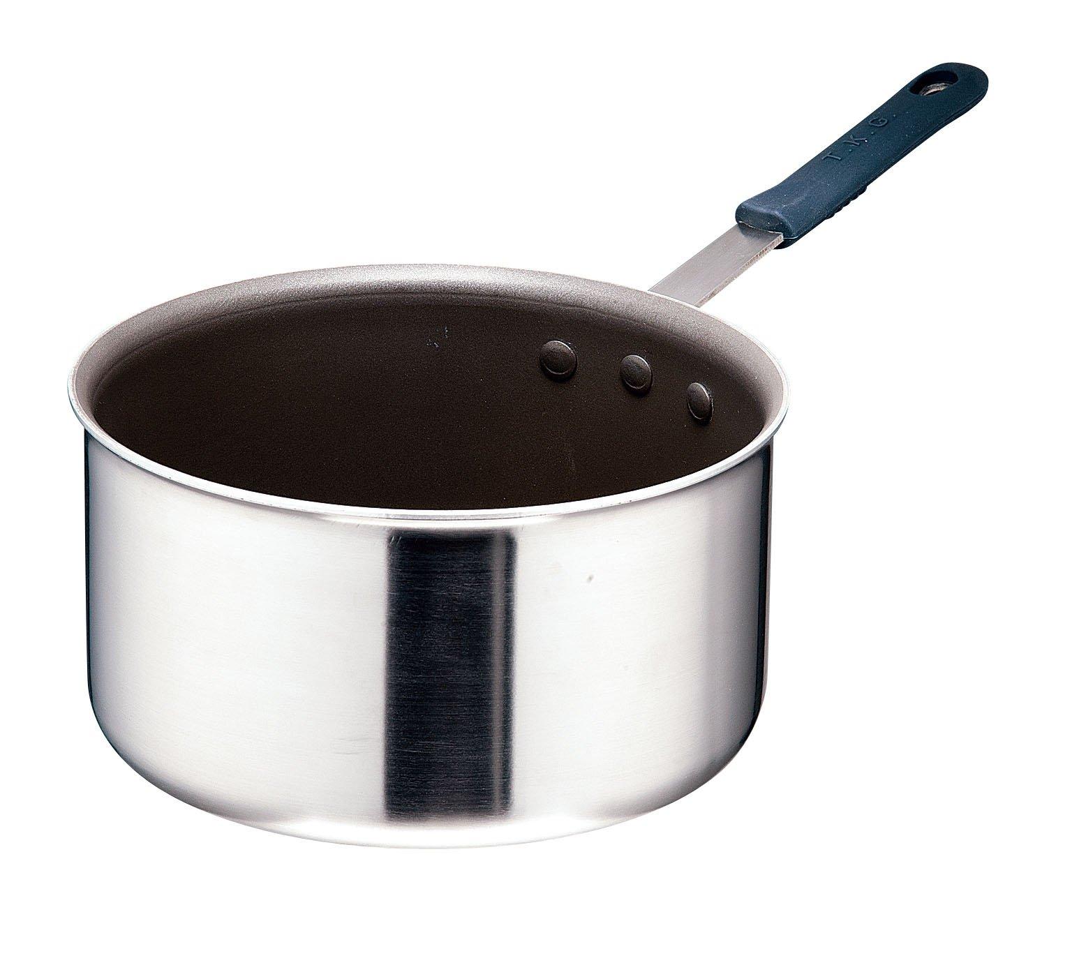 

Endo Shoji Commercial TKG Select Double-Layer Clad Deep Saucepan, 22cm, Double-Layer Construction, Induction Compatible, AKTF804