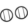 Headlight Light Grille Guard Protector Cover for Jeep Wrangler 2007-2017 (Set of 2)