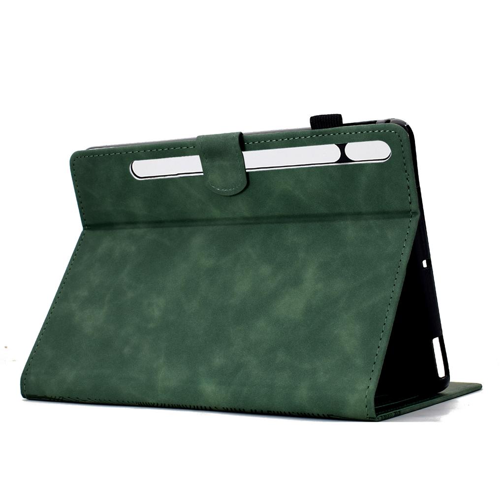 For Samsung Galaxy Tab S8 X700 X706/S7 T870 T875 Case Cats Imprinted PU Leather Card Slots Tablet Cover