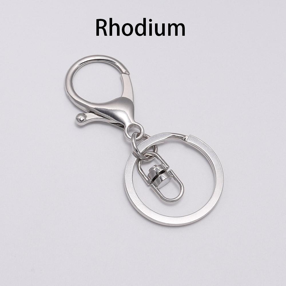 5pcs/lot Gold Color Key Chain 30mm Keychain Long 70mm Lobster Clasp Keychain For Keychains Jewelry Making Finding Supplies