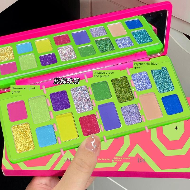 Macaron Eyeshadow Palette Multi-Color Matte Color-Enhancing Green Summer Dopamine Color Eyeshadow Palette 2026 New Model