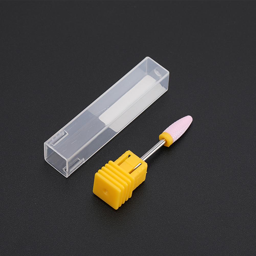 5 Types Ceramic Cylinder Shape Grinding Head Nail Drill Bit for Nail  Polishing Manicure Tools