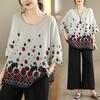 DIMANAF 2026 Plus Size New T-Shirt Women Summer Print Loose Casual O-Neck Casual Lady Tops Tees Shirts Oversize