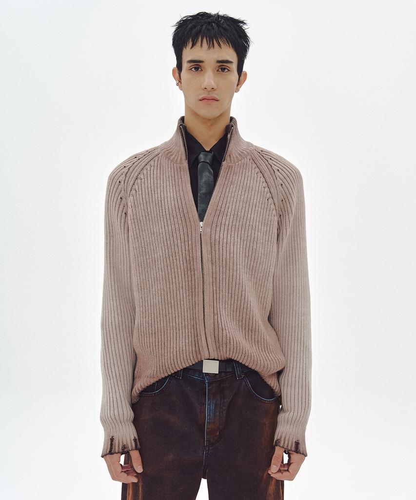 MMIC Musk Zip-Up Knit (Brown)
