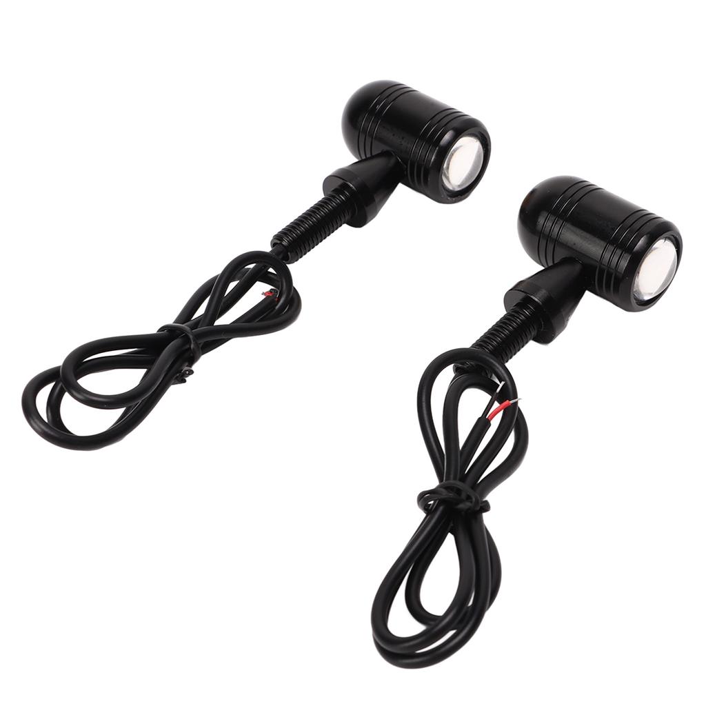 Front Rear Turn Signal Lights LED Indicators Amber Yellow DC 12V Universal for Scooter Sports Motorcycle Type 2