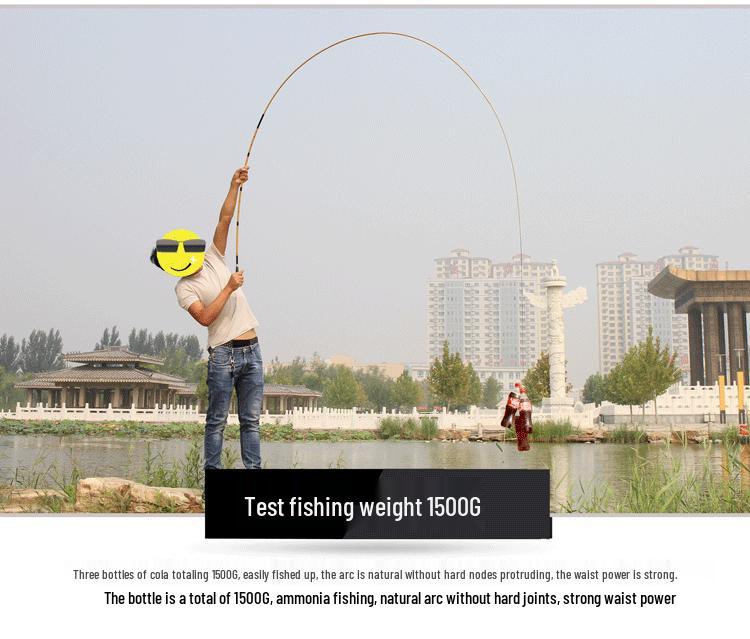 Xiaolinglong 46 Action Carbon Crucian Fishing Rod - Lightweight, Durable & Comfortable.