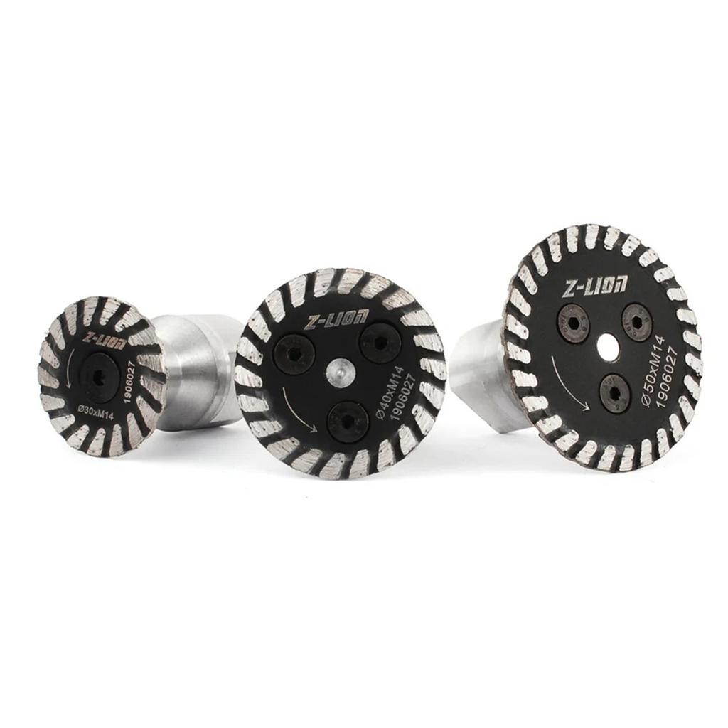 30/40/50mm Mini Diamond-Cutting Blades Removable Flange Small Diamond-Cutting Discs Fast Smoothing Tile Glass Stone Hard Cut