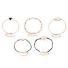 5pcs/set Bracelet Alloy Vintage Bangle Woman Party Hand Chain Woman Decoration Jewelry Accessory