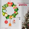 Christmas DIY Non-Woven Wreath Ornament with Lights