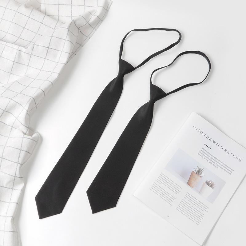 Herren 8cm Einfarbig Reißverschlusskrawatte - Rot, Schwarz, Blau für Business, Freizeit oder Hochzeit