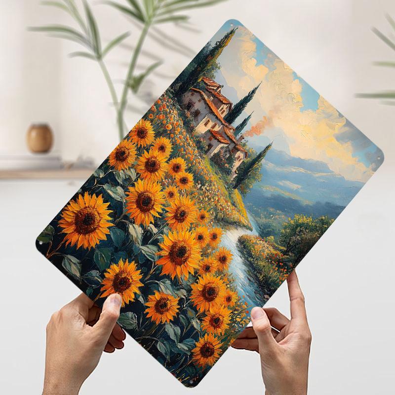 

Dreamlike Sunflowers Printed Poster Customized Wall Art Retro Vintage Metal Tin Signs for Decoration Bedroom Decorations Decor 7.9x11.8In(20x30cm)
