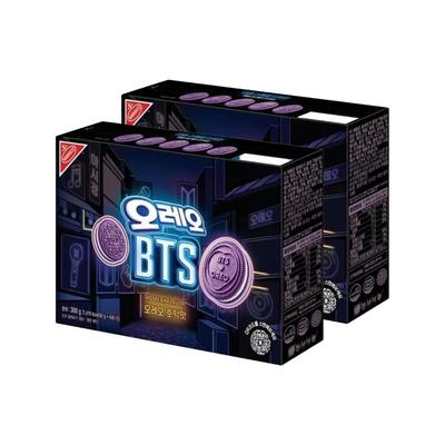 OREO x BTS Limitovaná edícia Príchuť Hotteok Fialový sušienok 300g x 2 ks