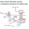 For NISSAN  TIIDA LIVINA GENISS SYLPHY  Rear Shock Absorber Spring  Upper And Lower Rubber Pads  Rubber Pad