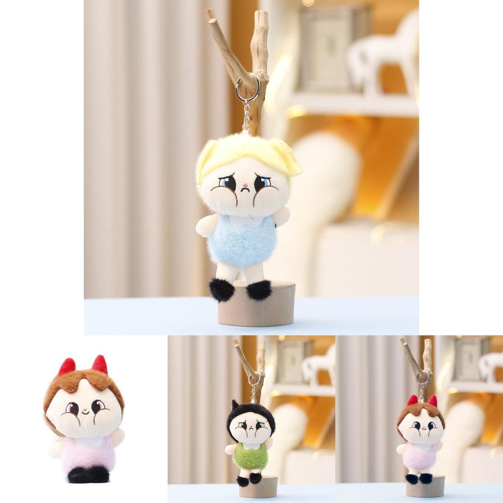 Cartoon Plush Toy Crybaby Doll Keychain Soft Stuffed Toy For Kids And Collectors