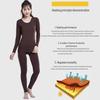 Women's Modal Body Shaping Autumn Knitwear Set: Warm Long Sleeve Top & Pants