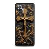 Cross Pattern Element Design Phone Case Cover for Redmi 14C 10C Note 15 14 13 12 10 11 K40 Pro Plus 5G Soft TPU Shockproof Capas