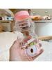 500ml Plastic Water Bottle Tour Drinking Bottle Yakult Shape Cute Kawaii Milk Carton Shaker Bottle For Kids/Girl/Adult Glass