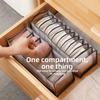 Ensemble de Rangement, Boîte de Rangement en Maille à Compartiments pour Sous-Vêtements, Organisateur de Tiroir de Garde-Robe, Sac de Tri, Chaussettes, Rangement Multi-Grilles pour Sous-Vêtements