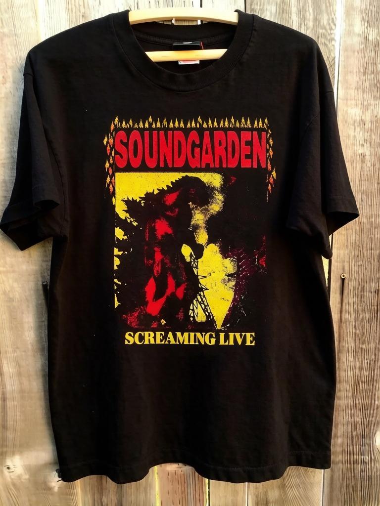 

Soundgarden Screaming Life Graphic Charcoal Unisex T Shirt Reprint Harajuku Unisex Clothing Graphic T Shirts S