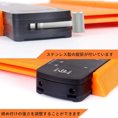 Contour Gauge with Lock, Shape and Outline Gauge for Duplicating Shape Profiles | 6/10-Inch Irregular Arc Measurement with Lock | Woodworking Outline