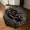 1pc Black Rose Golden Sparkles Automatic Open/Close Umbrella Compact Folding Umbrella with 8-Rib Shaft for Women/Men, Elegant Birthday1124S