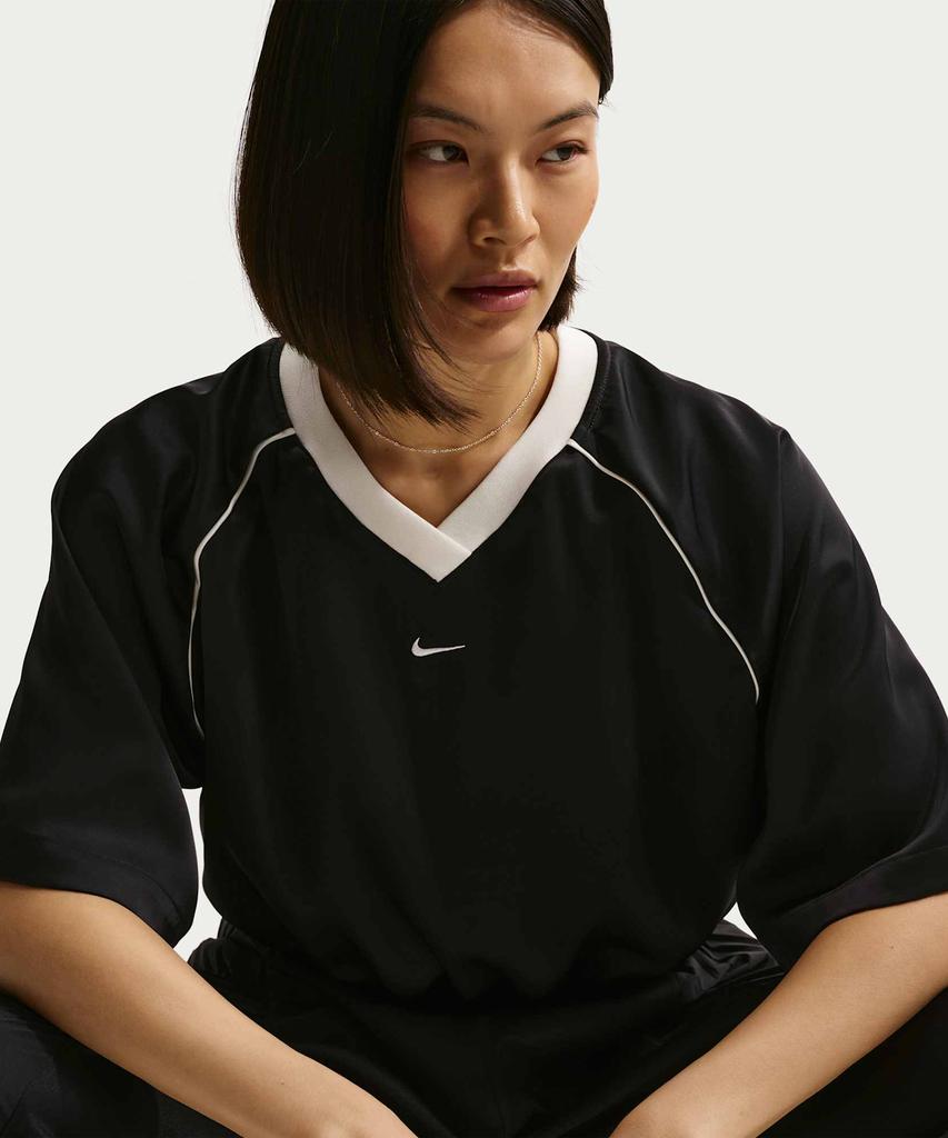 Nike Sportswear Oversized Satin Top W - Black:Sale / Ih1331-010