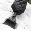 Snow Scraper Extendable Snow Brush Ergonomic Window Scraper with Fleece Glove for Frost Removal Automotive Truck SUV RV Winter