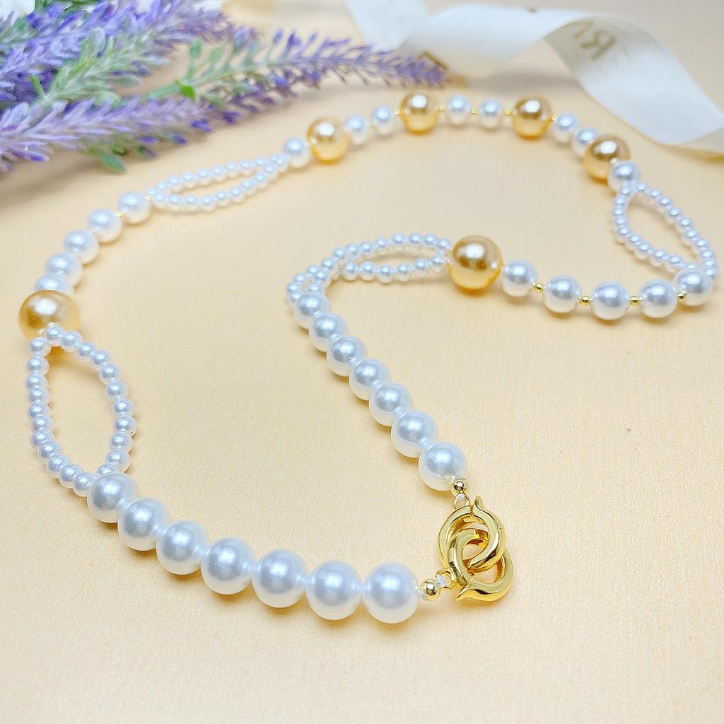 S925 Sterling Silver Gold-Tone Multifunctional Pearl Necklace with Light Luxury Style – 2025 Women's Choker