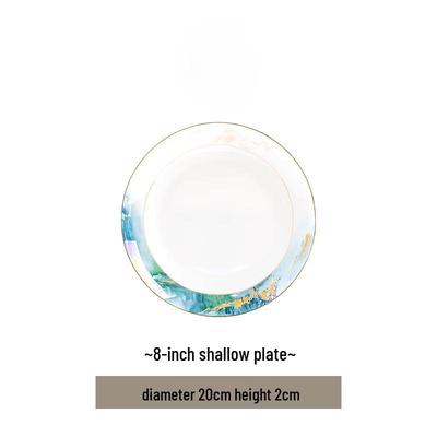 Wuhe Jingdezhen 'Beautiful Mountains and Rivers' Ceramic Plate