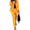 Women's Dressy 2 Piece Business Set Long Sleeve Blazer And Pencil Pant Set Casual Office Work Outfit
