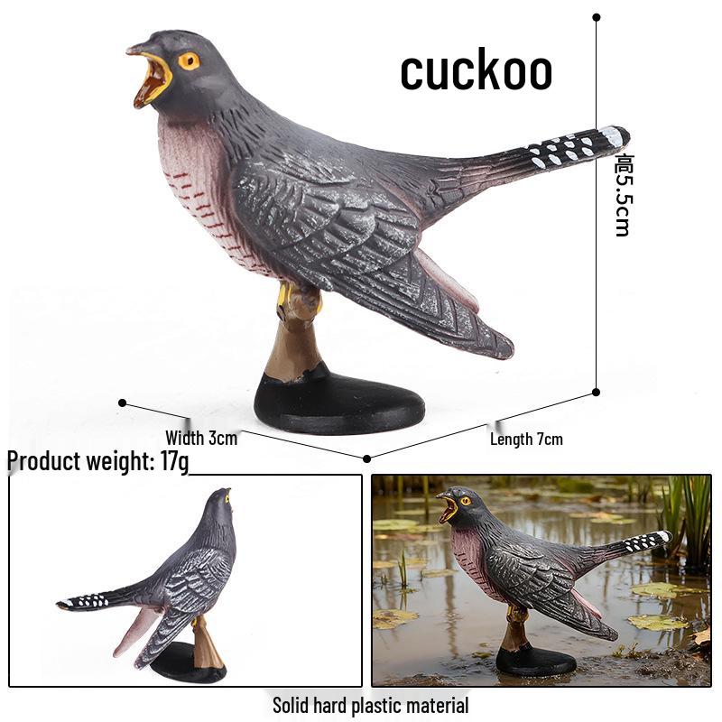 Children's Animal Simulation Toy Set: Eagle, Falcon, Secretary Bird, Owl Figurines