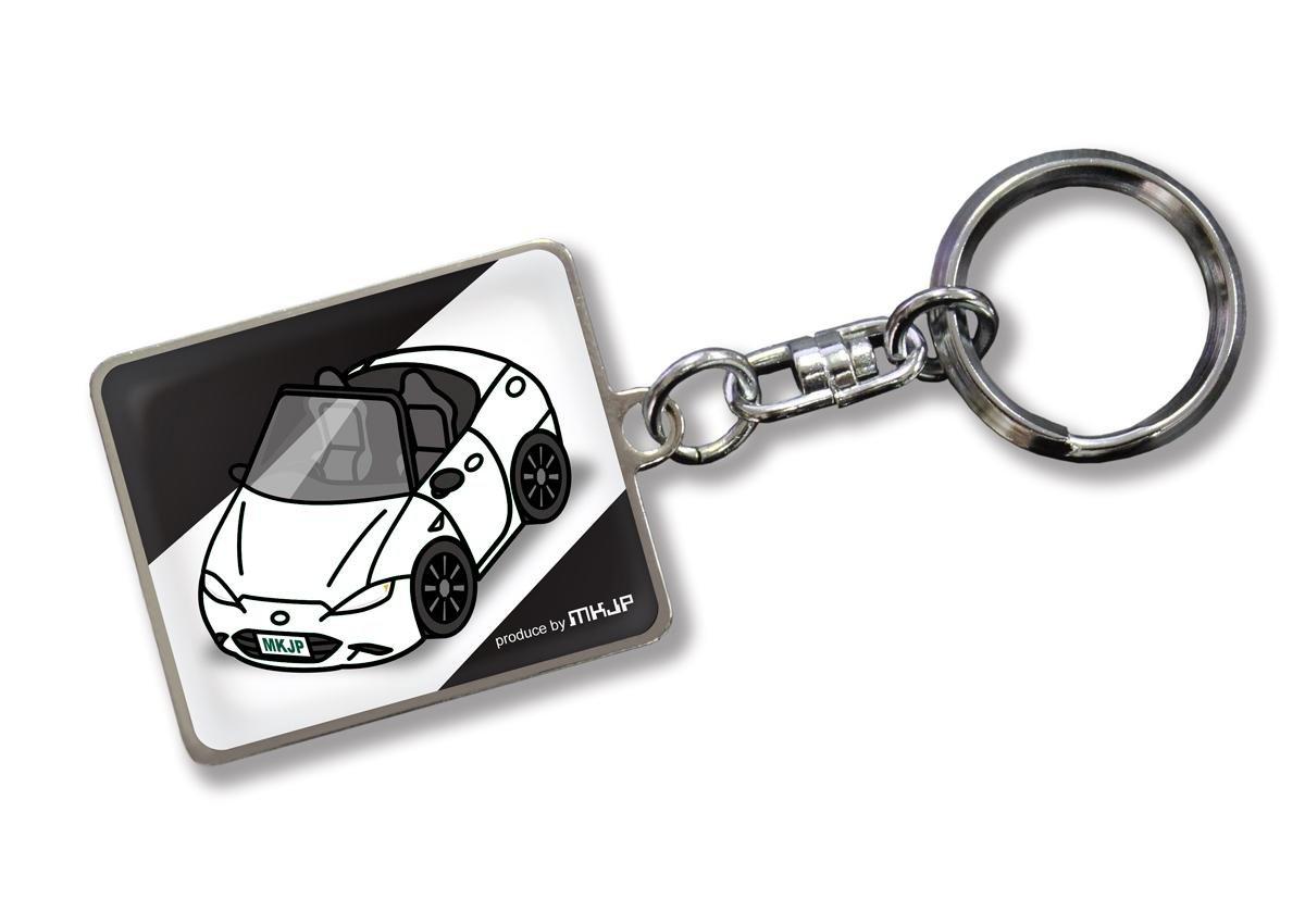 

Custom Keychain for Toyota Roadster Black White Car Color [MKJP] ND, Base,