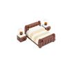 Set de Accesorios de Bloques de Construcción de Ciudad Máquina de Mahjong Consola de Juegos Muebles Sofá Cama Piano Refrigerador Juguete Mini Ladrillos Floristería