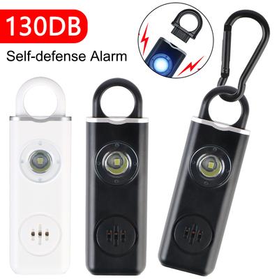 Kadın Kız Kişisel Anahtarlık Alarmı Acil Durum Saldırı Önleyici LED Işıklı Kişisel Öz Savunma Alarmı 130dB