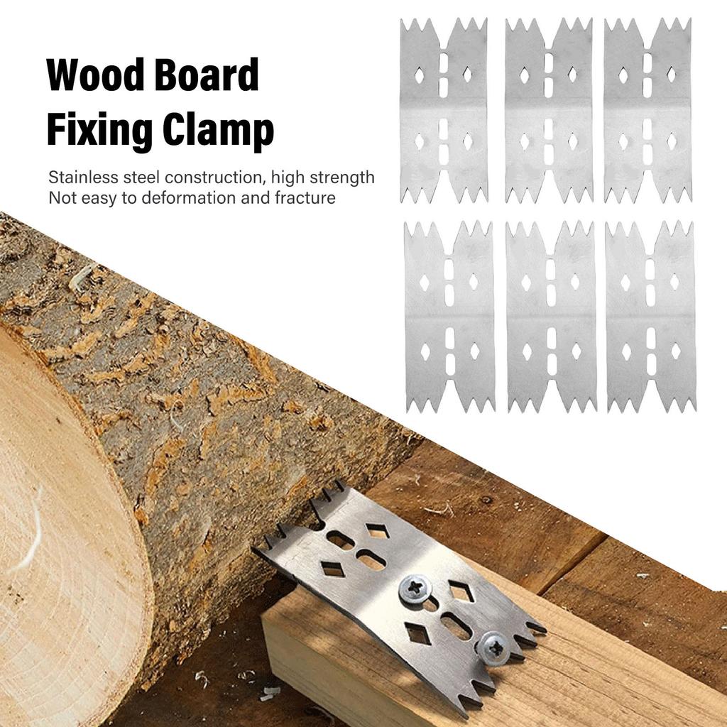 Slab Clamping Dogs Slab Clamping Dogs for Woodworking Tools Stainless Steel Fastening Plate Clamp Tool for Accurate Positioning