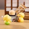 Cartoon Cute Kitchen Cooking Little Yellow Duck Resin Small Ornaments Micro Landscape Desktop Car Home Decoration