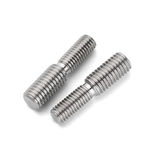 Pack of 2 Double Headless Reducing Screws, M6 Male Thread Adapter, Reducer Conversion Joint, Hardware, Double Male Thread Bolt, 304 Stainless Steel (M