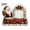 Portafoto Tradizionale Festivo Cornice in Legno 2D di Natale, Pupazzo di Neve Dipinto Babbo Natale Foto Natale Inverno Ornamento per la Casa Decorazione da Tavolo Ornamento Ricordo,