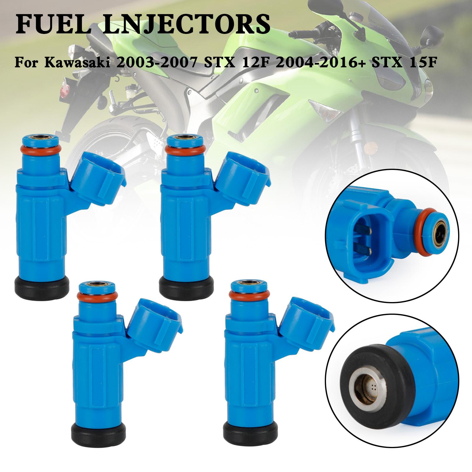

4PCS 49033-3707 Fuel Injectors For Kawasaki 2003-2007 STX 12F 2004-2016+ STX 15F
