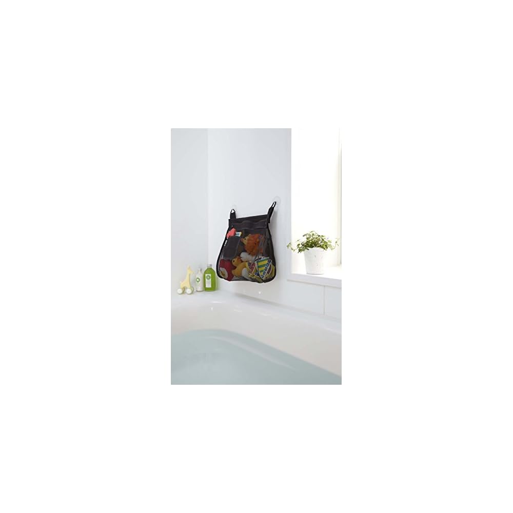 Yamazaki Industries Storage Bag, Bath Toy Bag, Square, Black 3368