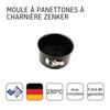 Moule à panettone à charnière Zenker - Noir - 18 cm - Acier avec revêtement en Téflon antiadhérent