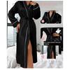 Womens Long Sleeve Nightgown Stylish Spring Summer Robe For Home Wear Comfortable Sexy Sleepwear Soft Ladies Bathrobe