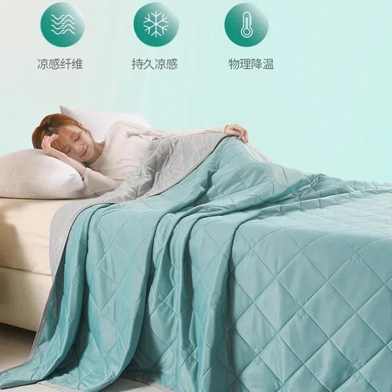 Mint Cool Feeling Antibacterial Ice Cream Summer Quilt Washable Summer Quilts Silk Air Conditioning Quilt Summerquilt Comforter